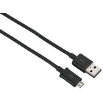 Hama 00200904 USB 2.0 laidas USB A &ndash; Micro-USB B 0,9 m juodas