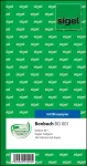 Užsakymų knygelė Sigel BO001 Order Pad Book, Waiter No. 1, &scaron;viesiai žalia, 105 x 200 mm, 360 lapai