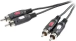 SpeaKa Professional RCA garso jungiamasis kabelis [2x RCA-ki&scaron;tukas - 2x RCA-ki&scaron;tukas] 10 m juodas (SP-7870624)
