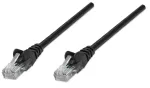 Intellinet tinklo jungiamasis laidas Cat5e 0,5 m juodas CCA U/UTP PVC RJ45 auksuoti kontaktai užraktas su gaubteliu viso gyvenimo garantija