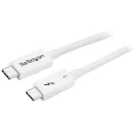 StarTech.com Thunderbolt 3 kabelis &ndash; 40Gbps &ndash; 0,5 m &ndash; baltas &ndash; suderinamas su Thunderbolt, USB ir DisplayPort