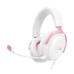 Žaidimų ausinės HyperX Cloud III (baltos/rožinės)