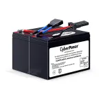 Pakeitimo UPS baterijų blokas CYBERPOWER RBP0014 &ndash; sandarus &scaron;vino rūg&scaron;ties (VRLA) 24 V, 2 baterijos, 4,09 kg, juodas