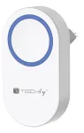 Techly I-BELL-RING05R belaidis durų skambučio imtuvas baltas