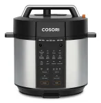 Cosori CMC-CO601-SEU elektrinis greitpuodis 5,7 L juodas, nerūdijantis plienas 1100 W