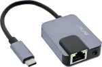 Tinklo adapteris InLine 33382I &mdash; Gigabit Ethernet, USB-C 3-in-1 (Ethernet, Audio, PD)