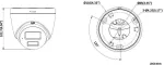 Hikvision DS-2CD1363G2-LIUF/SL 2,8mm 6MP Turret IP kamera su IR ir balta &scaron;viesa