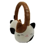 Lazerbuilt Squishmallows Cam the Cat Bluetooth ausinės vaikams &ndash; belaidės vir&scaron;ugalvinės ausinės su mikrofonu, vaikams saugiu garsu (85 dB), iki 10 val. baterija, USB-C, rožinė/balta