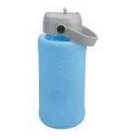 Paladone Minecraft stiklinis gertuvas 800 ml, aksolotlio dizainas, reljefinis silikoninis dėklas