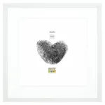 Deknudt S66KF1 P1 30x30 Wood White Photo Frame with Passepartout