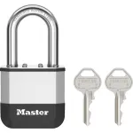 Master Lock Elite 52mm tvirtas žalvarinis spyna su 38mm grūdinto plieno kilpa, 5 kai&scaron;čių cilindru, skirtingais raktais, 2 raktai