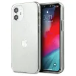 Guess GUHCP12S3D4GTR iPhone 12 mini permatomas kietas dėklas 4G 3D Pattern Collection