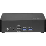MSI Cubi NUC TWG S-007AT Mini kompiuteris, Intel Core i5-10210U, 8GB DDR4, 128GB SSD, Windows 11 Pro, juodas