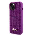 Guess Apple iPhone 15 Sequin Script Logo Case Magenta