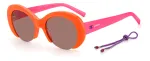 Moteri&scaron;ki M MISSONI akiniai nuo saulės MMI0071S09Z juodi pilki geometriniai acetatas 52mm