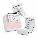LOVEINSTANT S1 Bluetooth terminis spausdintuvas nuotraukoms, lipdukams, užra&scaron;ams, etiketėms, 53 mm, 203 dpi, rožinis