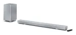 Sharp HT-SBW55121(SL) 5.1.2 Dolby Atmos/DTS:X garso juosta su belaidžiu žemųjų dažnių bloku, 650 W, Bluetooth, sidabrinės spalvos