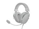 Laidinės ausinės Genesis Toron 531 White su mikrofonu, lengvos, ant ausų