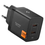 SPIGEN ESSENTIAL EE472EU 2 prievadų tinklo įkroviklis 47W juodas