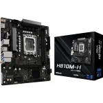 Motininė plok&scaron;tė ASROCK H810M-X micro ATX Intel H810 LGA 1851 DDR5 2&times; DIMM 128GB M.2 2.5GbE HDMI DisplayPort