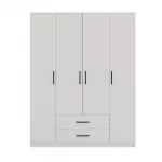 Topeshop ROMANA 160 BIEL KPLB bedroom wardrobe/closet 11 shelves 4 durelės(s) baltas