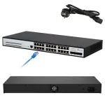 Valdomas jungiklis Extralink Chiron Pro 24x RJ45 1000Mb/s PoE 4x SFP+ L3 370W