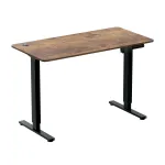 LOGILINK EO0057 elektrinis auk&scaron;čio reguliavimo stalas, 120x60 cm, vienas variklis, rudas stalvir&scaron;is, 70 kg apkrova