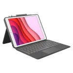 Logitech Combo Touch klaviatūra ir folio dėklas su jutikliniu pulteliu Apple 10,2 colio iPad (7, 8, 9 kartos) - grafitas - UK i&scaron;dėstymas