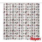 RAYEN du&scaron;o užuolaida 180x200cm balta/ribota, PEVA