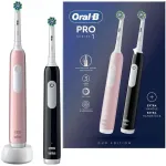 Elektrinis dantų &scaron;epetėlis Oral-B Pro 1 Duo &ndash; Juoda/Rožinė, 2 valymo režimai
