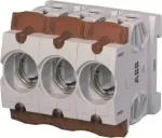 ABB ISS 63/3 D0 saugiklių laikiklis 63A, 3 polių, 400V AC, DIN bėgeliui 2CDE163001R1902