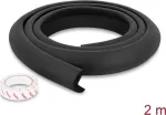 Delock putų apsauga nuo smūgių kra&scaron;tams 35 x 8 mm - 2 m ilgio, juoda (18488)