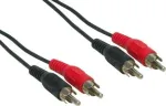 e+p B 33/20 20 m 2 x RCA Male to 2 x RCA Male stereo audio kabelis, juodas