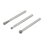 Wolfcraft 5988000 deimantinių &scaron;lifavimo antgalių rinkinys, rutulio ir kūgio formos, 3 dalių