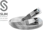 Wirewin Triotronik 0,15 m Cat6 U/FTP plonas Ethernet tinklo kabelis, RJ45 male to male, pilkas PKW-STP-SLIM-KAT6 0.15