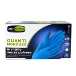 GIOSTYLE nitrilinės vienkartinės pir&scaron;tinės, be pudros, mėlynos, dydis L, 100 vnt.