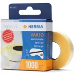 Lipnūs popieriniai dvipusiai lipdukai HERMA Vario papildymo ritinėlis 1000 vnt.