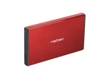 NATEC HDD korpusas RHINO GO (USB 3.0, 2.5 inch, raudonas)