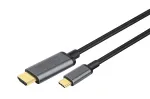 DIGITUS USB-C&ndash;HDMI jungiamasis kabelis, 4K/30 Hz, 1,8 m, juodas