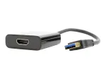USB grafikos adapteris GEMBIRD A-USB3-HDMI-02, HDMI i&scaron;vestis, iki 1920x1080, juodas, 36 g