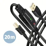 Aktyvus USB 2.0 jungiamasis kabelis Axagon ADR-220B A-M -> B-M 20 m