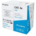 Lanberg LCU5-15CC-0305-S tinklo kabelis pilkas 305 m Cat.5/Cat.5e U/UTP