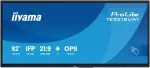 iiyama TE9218UWI-B1AG Signage Ekranas Kiosko Dizainas 2,32 m (91,5 col.) LED Wi-Fi 500 cd/m&sup2; 5K Ultra HD Juodas Liečiamas Ekranas Įmontuotas Procesorius Android 16/7