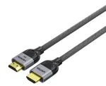 Unitek C11093RGY01-1.5M 8K LUX HDMI 2.1 kabelis, 1,5 m, 48 Gbit/s, 8K@60Hz, apipintas, paauksuotas, juodai pilkas