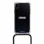 Lookabe kaklo pakabos telefono dėklas iPhone XR, auksinis/juodas