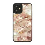 Apsauginis dėklas iKins Apple iPhone 12 mini &mdash; rožinio marmuro ra&scaron;tas, plonas