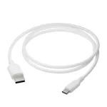 dbramante1928 re-charge Pro CB12ACWH7088 USB-A į USB-C jungiamasis laidas, 1,2 m, USB 2.0, 480 Mbps, 36W, 100 % perdirbtas plastikas, baltas
