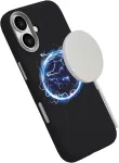 eSTUFF INFINITE GRS VENICE ES67160027 magnetinis odinis dėklas iPhone 17 telefonui, juodas