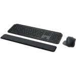 Logitech MX Keys S Combo klaviatūra ir pelė, belaidė RF + Bluetooth, QWERTZ &scaron;veicari&scaron;kas i&scaron;dėstymas, grafitas
