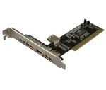 LogiLink PC0028 USB 2.0 PCI kortelė, 4 i&scaron;oriniai + 1 vidinis prievadas